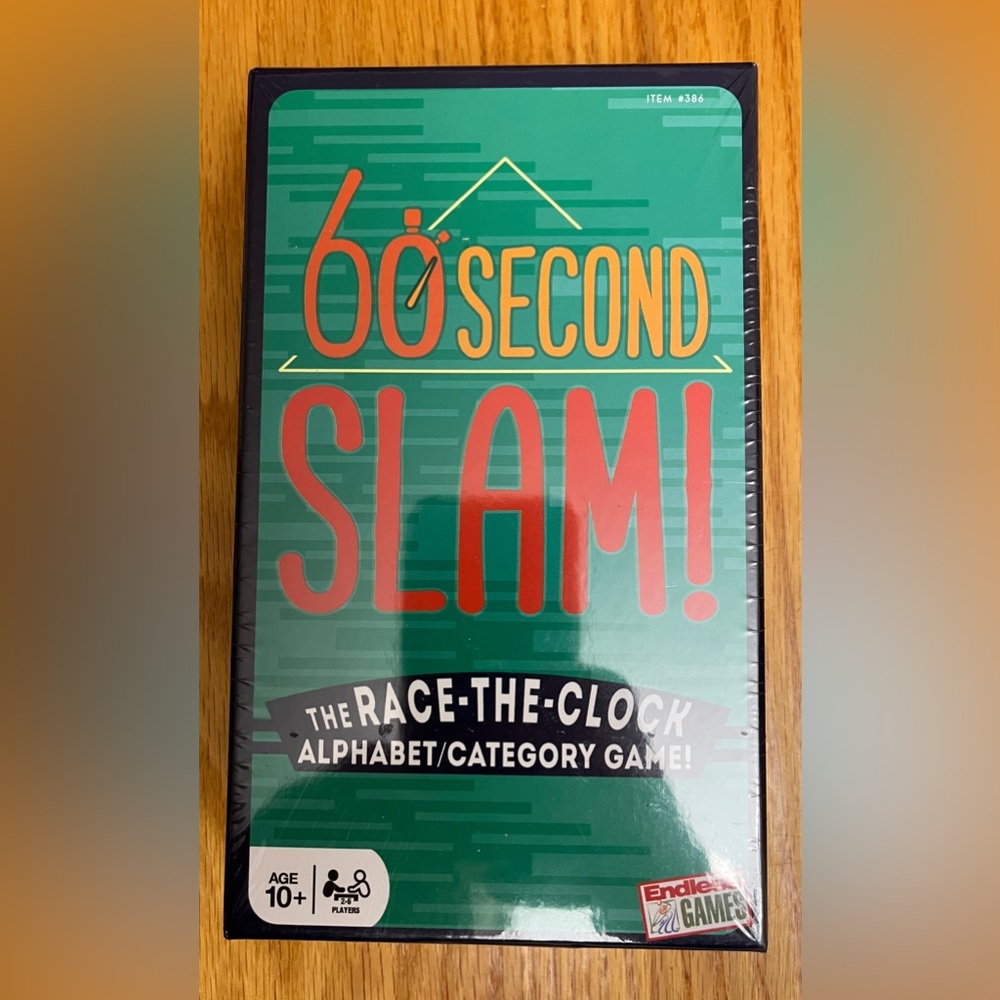 NEW 60 Second Slam Game Unopened Race the Clock Alphabet Category Games Endless